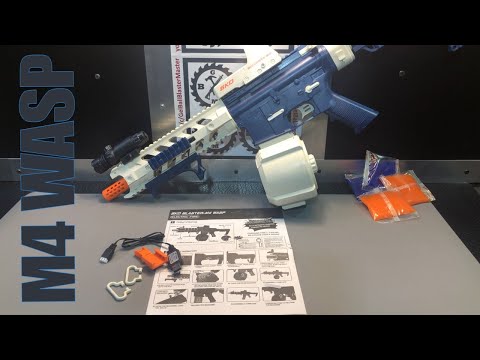 ASMRCAP M4 Wasp Gel Ball Blaster with Drum - Unboxing-Setup-Tips