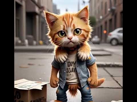 look! dwarf man holding a cat #shortsfeed #shortfeed #short #shorts #shortvideo #shortsvideo