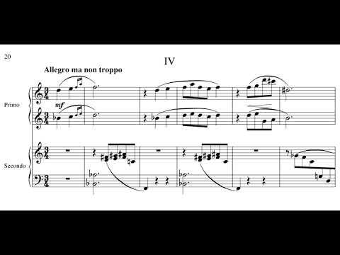 Erwin Schulhoff - Ironien Op. 34, for piano 4 hands (Pianoduo Mephisto)