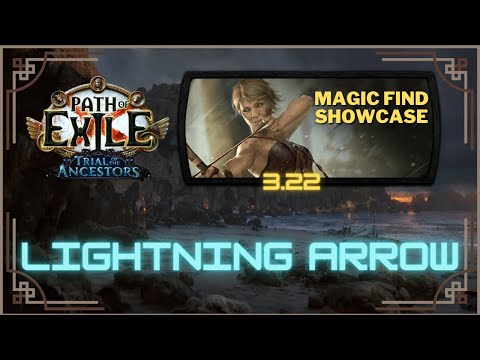 3.22 Lightning Arrow MAGIC FIND showcase - Juiced T16 dunes map