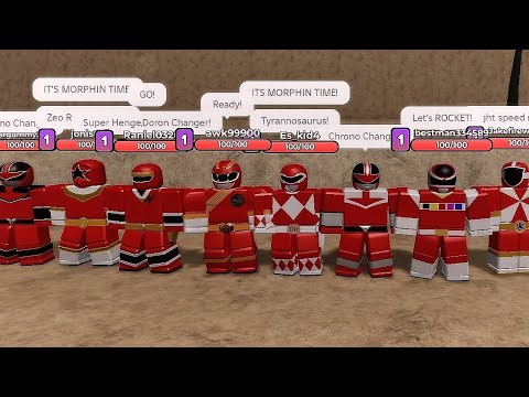 Power Rangers forever red morph in Roblox