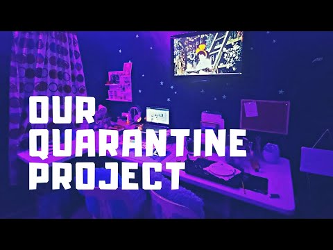 OUR QUARANTINE PROJECT | GAME ROOM SETUP | TIME LAPSE