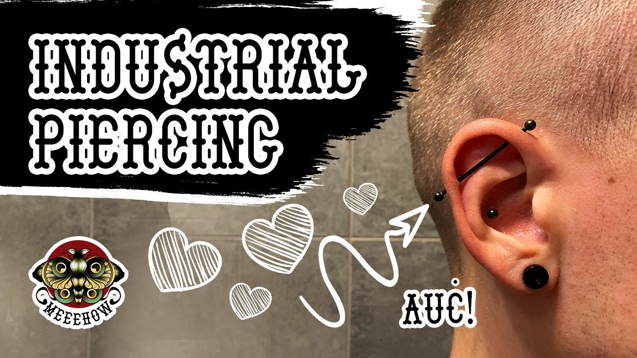 INDUSTRIAL PIERCING 👂💉🩸ból, gojenie, higiena. WARTO CZY NIE WARTO