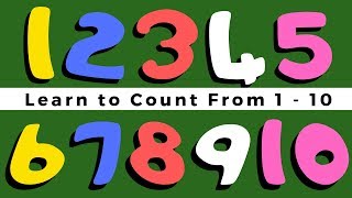 Counting Video for Toddlers | Learn How to COUNT to 10 With Peg Number Boards