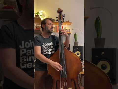 The Beatles on Double Bass | “Love Me Do” Cover (Full Video on my channel) #shorts #beatles #bass