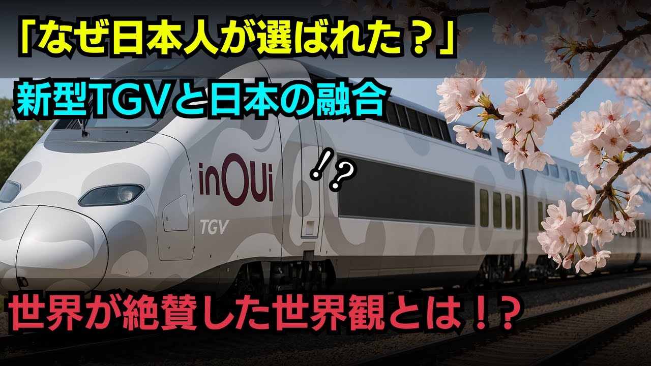【海外の反応】日本人デザイナーがヨーロッパの鉄道を変える！TGV新型車両デザインの秘密