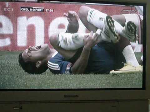 Chelsea vs. Portsmouth hartes foul an Ballack