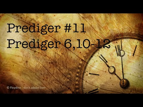 Sermon series: The Book of Ecclesiastes (11/20) - Ecclesiastes 6:10-12 | Jürgen Fischer