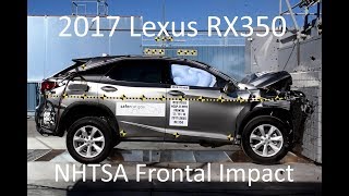 2017-2020 Lexus RX350/RX450h Hybrid NHTSA Frontal Impact 2020 Lexus RX 450h hybrid Safety video