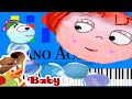 BabyTV I Go Down To The Garden Slow EASY Medium 4K Piano Tutorial