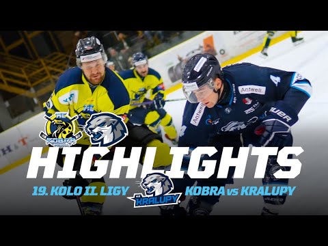 19. kolo HC Kobra Praha vs HK Kralupy | 2. liga 2025/26 Highlights