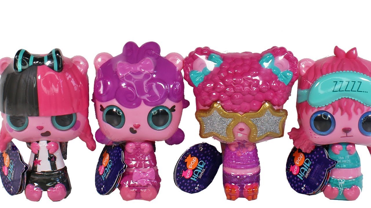 Pop Pop Hair Surprise 3-In-1 POP Pets with Long, Brushable Hair (multicolor)