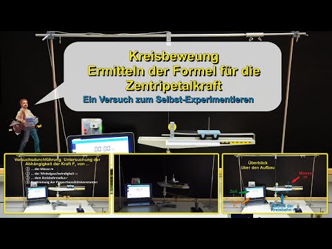 Kreisbewegung - Bestimmen der Formel der Zentripetalkraft - ein Experiment zum Selbst-Durchführen