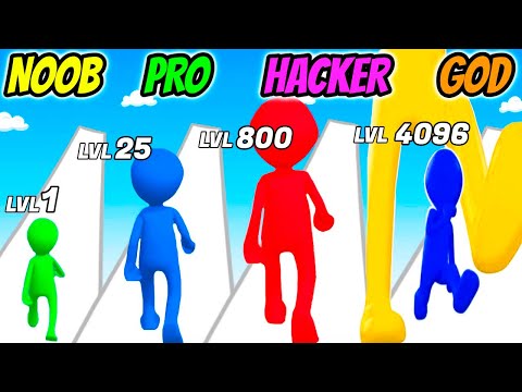 Scale Man Running - NOOB vs PRO vs HACKER vs GOD