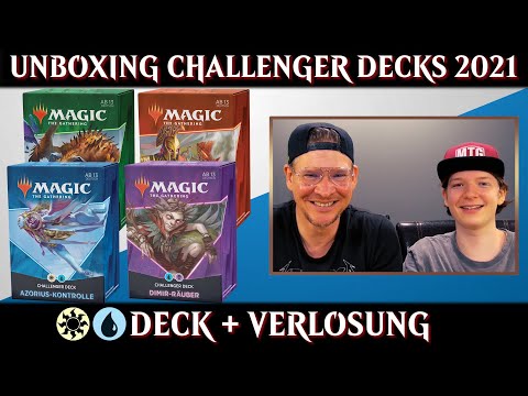 MTG Unboxing Challenger Decks 2021 deutsch | Magic the Gathering | Trader l Review Azorius-Kontrolle