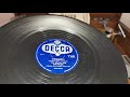 Cloudburst ~ Ted Heath & His Music ~ Decca 78rpm ~ Dual 1215 Turntable