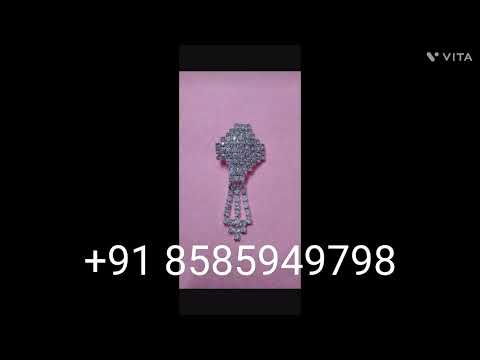 Silver zircon fashion brooch