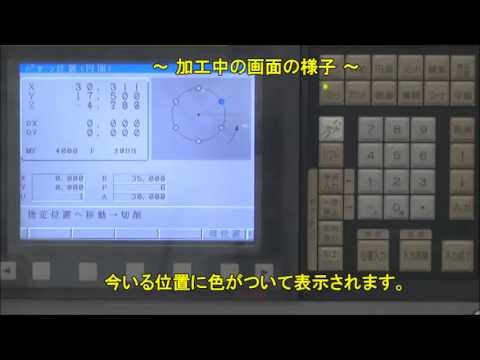 加工ガイダンス機能　パターン位置決め穴加工