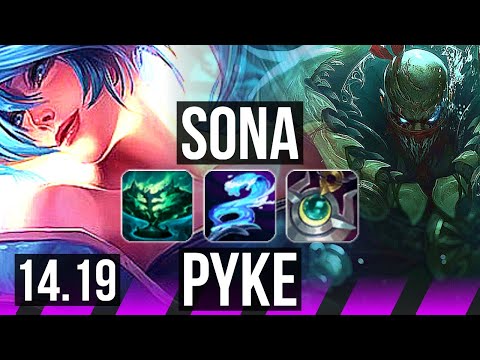 SONA & Jhin vs PYKE & Veigar (SUP) | 4/2/23, 1800+ games, 18k DMG | EUW Challenger | 14.19