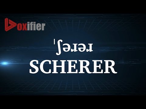 How to Pronunce Scherer in English - Voxifier.com