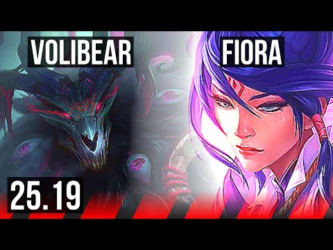 VOLIBEAR vs FIORA (TOP) | 600+ games | NA Grandmaster | 25.19