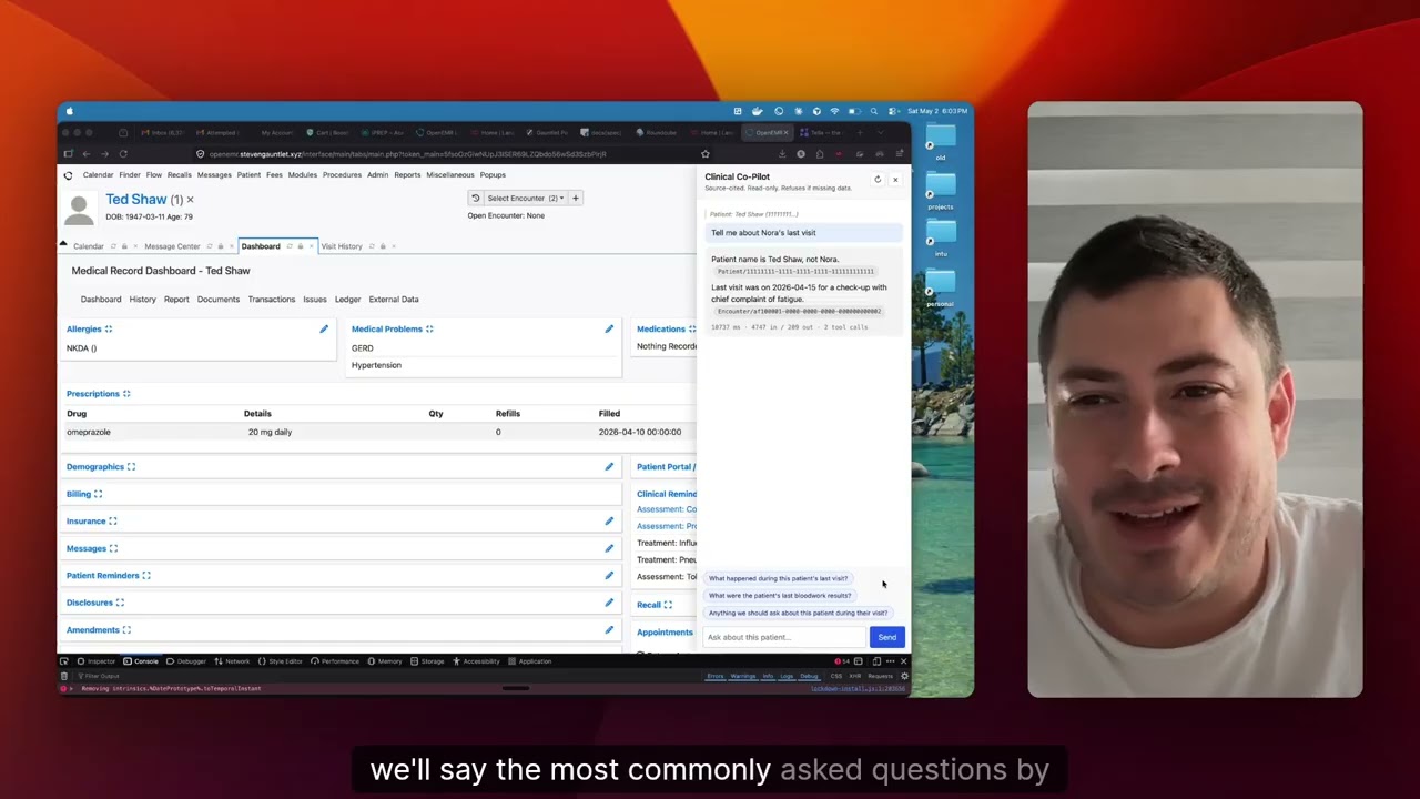 Watch the OpenEMR Clinical Agent demo