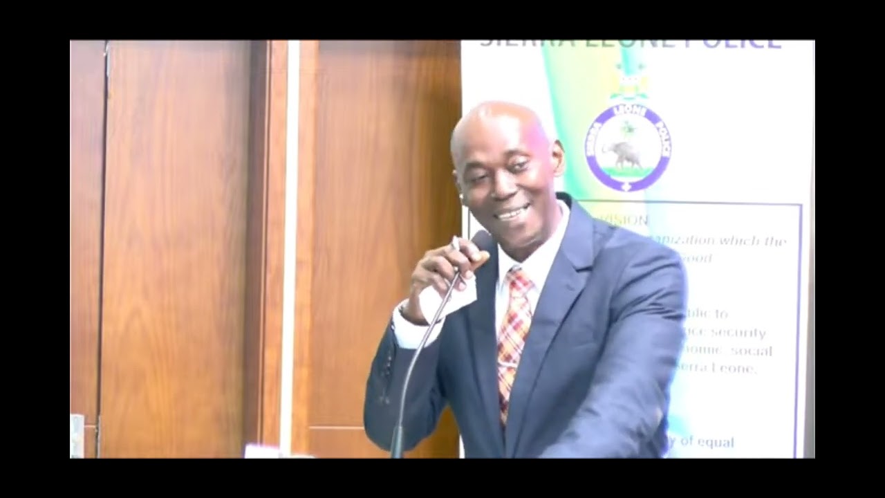 Sierra Leone Police Strategic Development Plan Conference in Freetown.