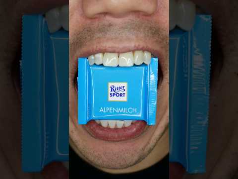 ASMR | ALPENMILCH Ritter SPORT mini #Doctor TristanPeh😆🍭🤤😂#asmr #shorts