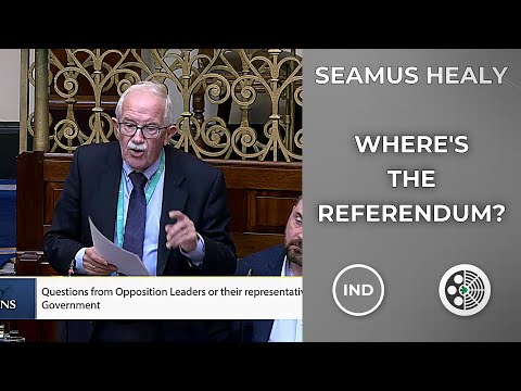 Seamus Healy demands: Where is the water referendum?