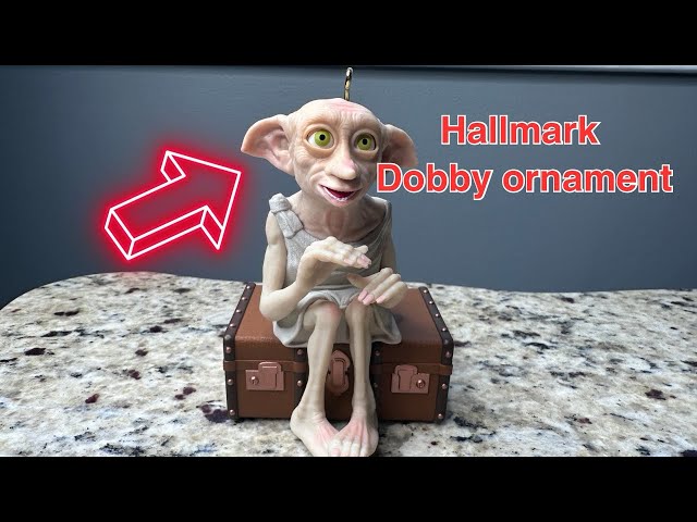 Vídeo relacionado con Hallmark Harry Potter Dobby el Elfo Adorno de Navidad, decoración de Harry Potter, Adorno Colgante de Navidad, Regalos para Navidad