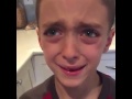 Kid crying about his losing March Madness bracket