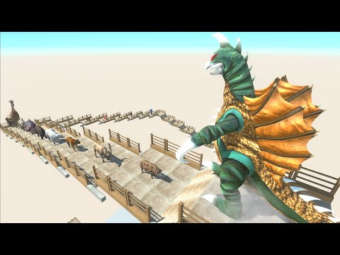 GIGAN DEATH FALL STAIRS - Animal Revolt Battle Simulator