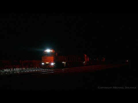 3PM6 Freight Train At Night - PoathTV Australian Railways