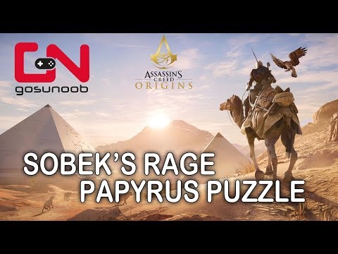 Assassin's Creed: Origins - Sobek's Rage Papyrus Puzzle - How to solve