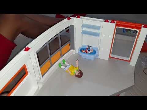 let's unbox and build Playmobil City Life Hospital, kids fun.set 6657.  Part 2