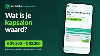 Wat is mijn kapsalon waard? Rekenvoorbeeld bedrijfswaardering (DCF + multiple)