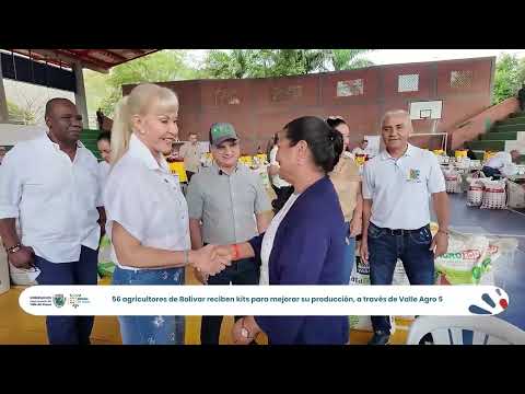 56 Agricultores de Bolívar reciben kits para mejorar su producción, através de Valle Agro 5