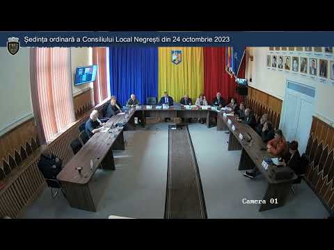 Sedinta ordinara a Consiliului Local Negresti din 24 octombrie 2023