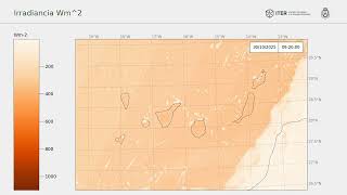 Canary Islands Irradiance forecast: 20251029