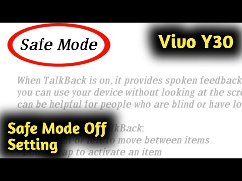 Vivo Y30 Safe Mode Off Setting
