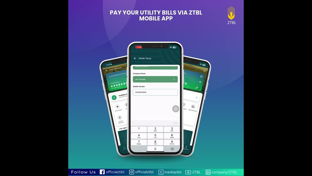 ZTBL Mobile App – Recharge Made Simple 💳📲