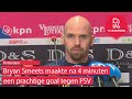 Bryan Smeets over fraaie goal: 'Voelde het al toen ik hem raakte'