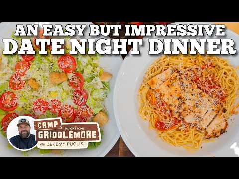 Date Night Chicken Caesar with Pasta | Blackstone Griddles