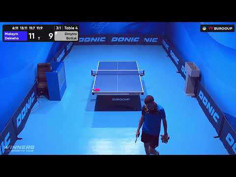 16:45 Maksym Deineha - Dmytro Batiuk 15.08.2023 TT Euro.Cup Ukraine Master. TABLE 4