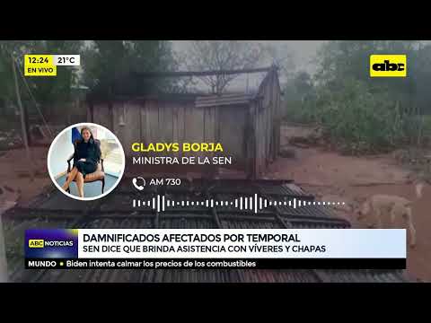 Damnificados afectados por temporal