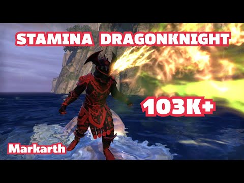 ESO PVE Stamina Dragonknight 103k+ (Markarth) Build and Rotation in Description