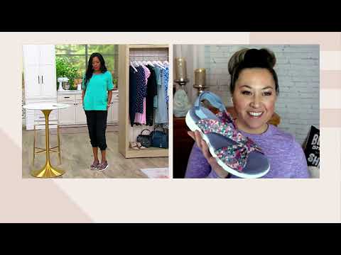 Ryka Floral Print Adjustable Sandals - Macy Floral on QVC