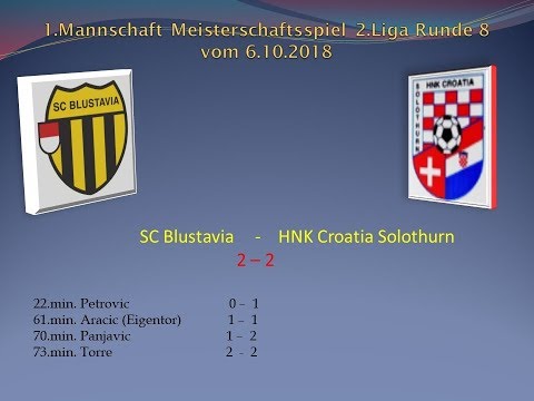 1.Mannschaft Meisterschaft 2.Liga SC Blustavia  -  HNK Croatia