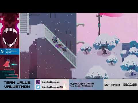Valuethon 1 - Hyper Light Drifter New Game+ All Bosses with MunchaKoopas