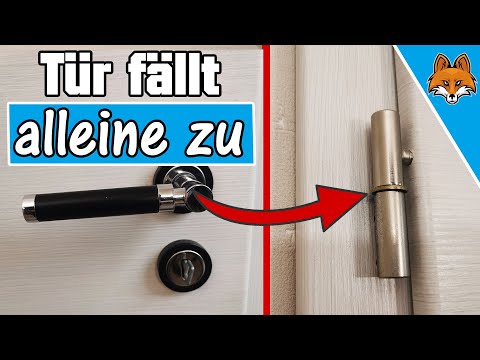 Tür fällt alleine zu - Zimmertür einstellen ⚡️ Anleitung 💥